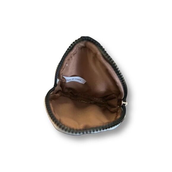 Nicole Miller NWT Bone Logo Crossbody Bag Coin Pouch Gold Hardware Purse Chic - Picture 10 of 11